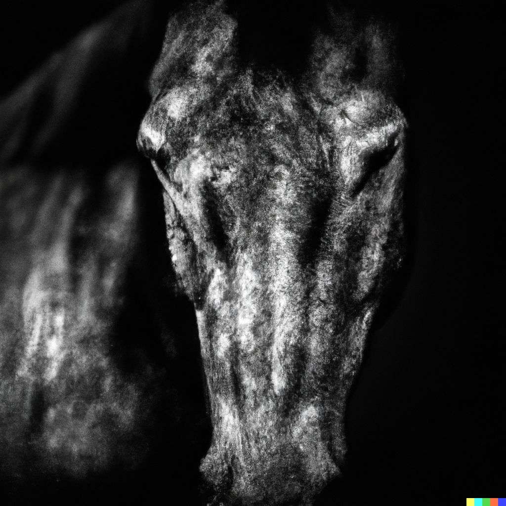 a horse, photograph taken by Lee Jeffries